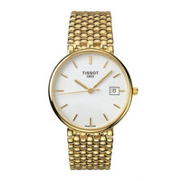 Tissot Caliente Quartz 19.5 Yellow Gold / White / Bracelet (T73.3.414.11)