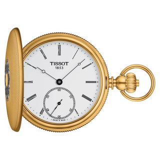 Tissot - T867.405.39.013.00  Savonnette Mechanical Yellow Gold / White - Roman