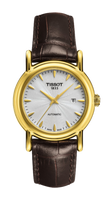 Tissot Carson Automatic 29.7 Yellow Gold / Silver / Strap (T907.007.16.031.00)