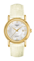 Tissot Carson Quartz 40 Yellow Gold / Silver / Strap (T907.007.16.106.01)