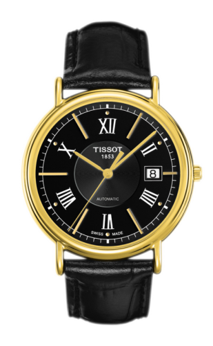 Tissot - T907.407.16.058.00  Carson Automatic 40 Yellow Gold / Black / Strap