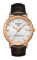 Tissot Carson Powermatic 80 40 Yellow Gold / Silver / Strap (T907.407.76.031.00)