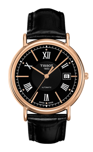 Tissot - T907.407.76.058.00  Carson Automatic 40 Rose Gold / Black / Strap