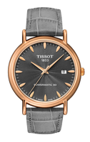 Tissot Carson Powermatic 80 40 Rose Gold / Silver / Strap (T907.407.76.081.00)