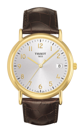 Tissot - T907.410.16.032.00  Carson Quartz 40 Yellow Gold / Silver / Strap