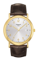 Tissot Carson Quartz 40 Yellow Gold / Silver / Strap (T907.410.16.032.00)