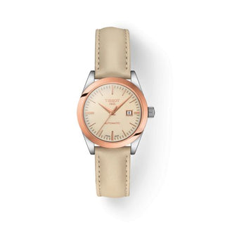 Tissot - T930.007.46.261.00  T-My Automatic Stainless Steel / Rose Gold / Beige