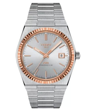 Tissot - T931.407.41.031.00  PRX Powermatic 80 Stainless Steel - Rose Gold / Silver