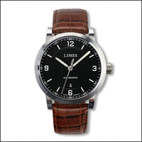 Limes Chyros Balancier Visible - Black / black leather strap (U6017-LA3.2)