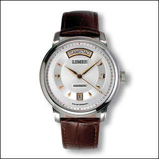 Limes - U6282C-LA2.2  Pharo DayDate - Two-tone / brown leather strap