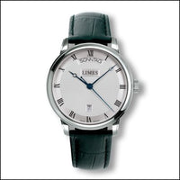 Limes Pharo Cartouche A - Silvered dial - Brown leather strap (U6282C-LA2.3)