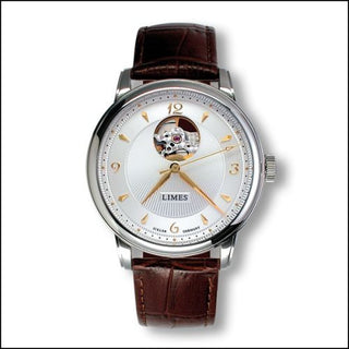 Limes - U6282C-LA3.2  Pharo Open Balance - Two-tone / brown leather strap