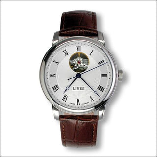 Limes - U6282C-LA3.4  Pharo Open Balance - Roman / brown leather strap