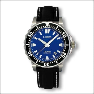 Limes - U8787-LA2.7  1Tausend Automatic Blue - Leather strap