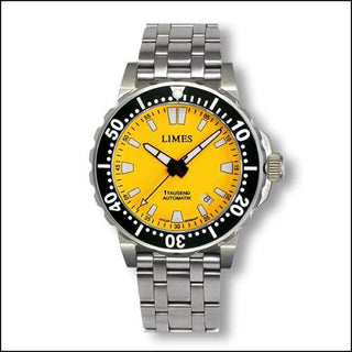 Limes - U8787B-LA2.5  1Tausend Automatic Yellow - steel bracelet