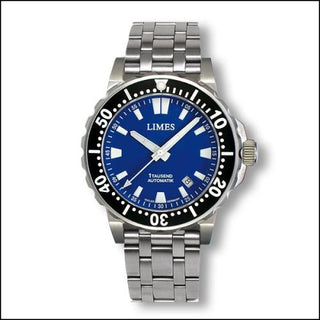 Limes - U8787B-LA2.7  1Tausend Automatic Blue - steel bracelet