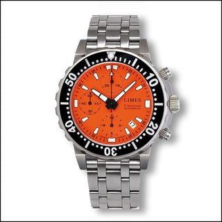 Limes - U8797B-LC2.3  Endurance Chrono - Orange / steel bracelet