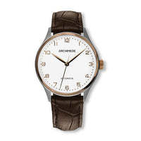 Archimede Klassik 39 Stainless Steel / Brown / Brown Leather (UA4929-A3.32-EG5)