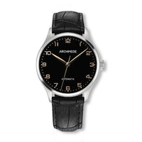 Archimede Klassik 36 Gold PVD / Black / Black Leather (UA4929-A3.41)