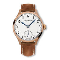 Archimede DeckWatch Stainless Steel / Silver / Brown Leather (UA7929-H1.2-BR)