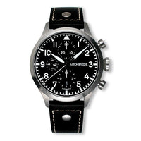 Archimede Pilot Chronograph Staineless Steel / Black / Bracelet (UA7939-C1.1)