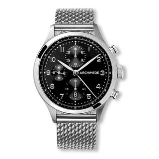 Archimede - UA7939BM-C2.31  Klassik Chronograph Stainless Steel / Black / Bracelet