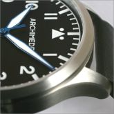 Archimede - UA7949-A1.3  Pilot 45 Automatic Stainless Steel / Black