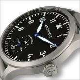 Archimede - UA7949-H1.1  Pilot 45 KS Stainless Steel / Black