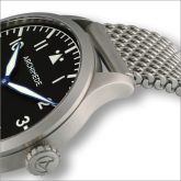 Archimede - UA7949BM-A1.1  Pilot 45 Automatic Stainless Steel / Black / Bracelet