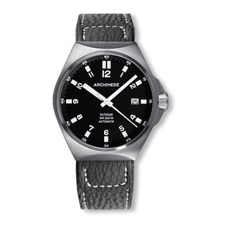 Archimede - UA8239-A2.1-H  OutDoor 39 Protect Stainless Steel / Black / Leather