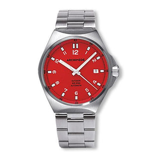 Archimede - UA8239B-A6.1-H  OutDoor 39 Protect Stainless Steel / Red / Bracelet