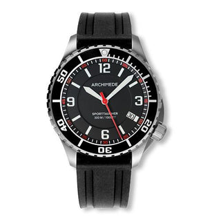 Archimede - UA8974-TS-A1.2  SportTaucher Stainless Steel / Black / Rubber