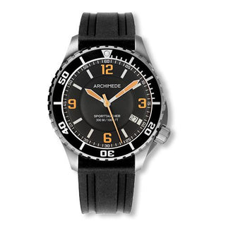 Archimede - UA8974-TS-A4.2  SportTaucher Stainless Steel / Black / Rubber