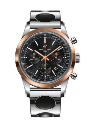 Breitling - UB015212.BC74.222A  Transocean Chronograph Stainless Steel Red Gold / Black / Air Racer