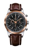 Breitling - UB015212.BC74.739P  Transocean Chronograph Stainless Steel Red Gold / Black / Croco