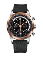 Breitling Transocean Chronograph Unitime Pilot Red Gold / Black / Croco (UB0510U4.BC26.100W)