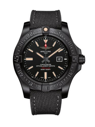 Breitling -  V1731010.BD12.100W  Avenger Blackbird 48 Black Titanium / Volcano Black  / Military