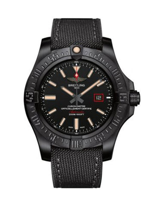 Breitling - V17311101B1W1  Avenger Blackbird 44 Black Titanium / Volcano Black / Military / Pin