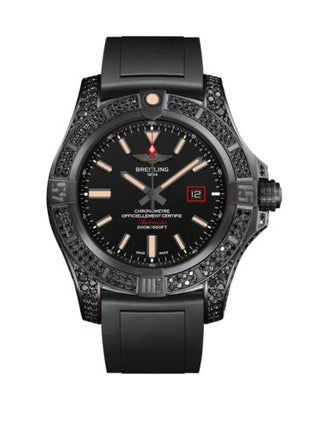 Breitling - V17311AU.BD74.134S  Avenger Blackbird 44 Black Titanium / Diamondworks / Volcano Black / Rubber