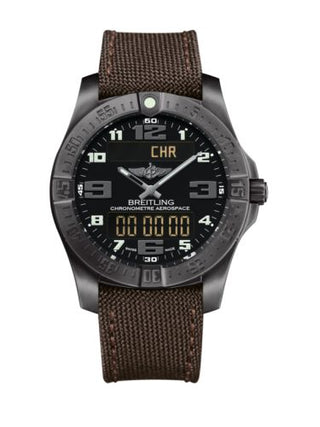 Breitling - V7936310/BD60/108W/M20DSA.1  Aerospace Evo Night Mission / Black / Military / Foldng