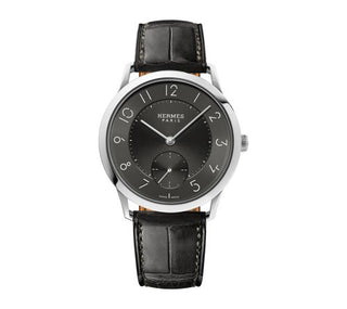 Hermès  - W043203WW00  Slim d'Hermès GM Stainless Steel / Graphite