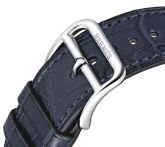 Hermès  - W043204WW00  Slim d'Hermès GM Stainless Steel / Blue