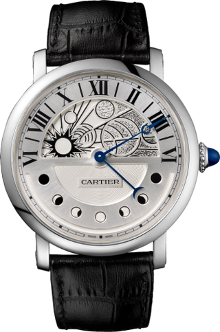 Cartier - W1556244  Rotonde de Cartier 45 Day & Night White Gold / Silver