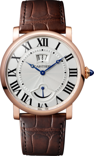 Cartier - W1556252  Rotonde de Cartier Calendar Aperture and Power Reserve Pink Gold / Silver