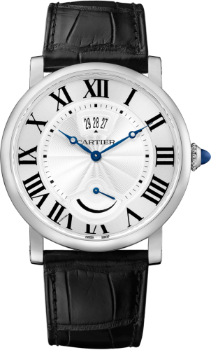 Cartier - W1556369  Rotonde de Cartier Calendar Aperture and Power Reserve Stainless Steel / Silver