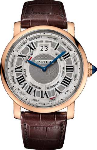 Cartier - W1580001  Rotonde de Cartier 45 Annual Calendar Pink Gold / Silver