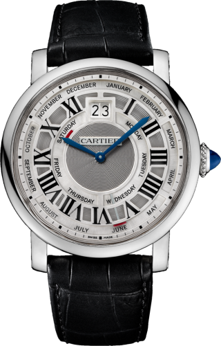 Cartier - W1580002  Rotonde de Cartier 45 Annual Calendar White Gold / Silver