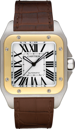 Cartier - W20072X7  Santos 100 41.3  Stainless Steel / Yellow Gold