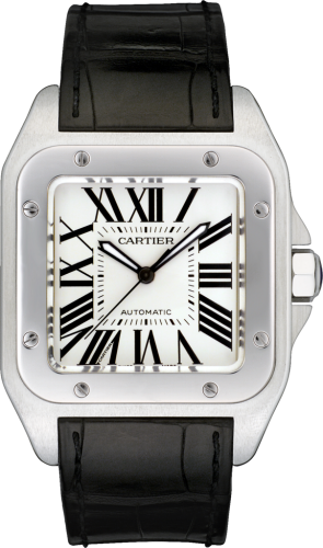 Cartier - W20073X8  Santos 100 41.3  Stainless Steel / Silver