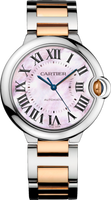 Cartier Ballon Blue de Cartier 36 Automatic Stainless Steel / Pink Gold / Mother of Pearl / Bracelet (W2BB0011)